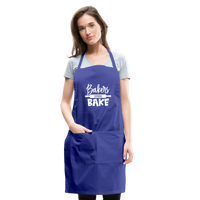 Bakers Gonna Bake Adjustable Apron - royal blue
