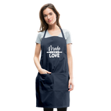 Made with Love Adjustable Apron - navy