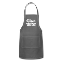 Queen of the Kitchen Adjustable Apron - charcoal