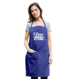 Queen of the Kitchen Adjustable Apron - royal blue