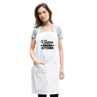 Queen of the Kitchen Adjustable Apron - white