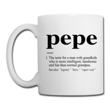 Pepe Definition Coffee/Tea Mug - white