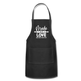 Made with Love and Some Other Stuff Adjustable Apron - black