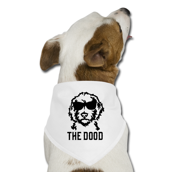 The Dood Dog Bandana - white