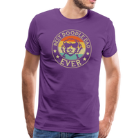 Best Doodle Dad Ever Men's Premium T-Shirt - purple