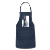 American Flag Grilling Tools Adjustable Apron - navy