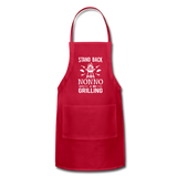 Stand Back Nonno Is Grilling Adjustable Apron - red