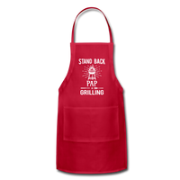 Stand Back PAP Is Grilling Adjustable Apron - red