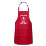 Stand Back PAP Is Grilling Adjustable Apron - red