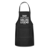 Papi the Man the Myth the Grilling Legend Adjustable Apron - black
