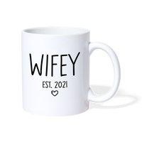 Wifey Est 2021 Coffee/Tea Mug - white