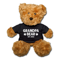 Grandpa Bear Est 2022 Teddy Bear - black