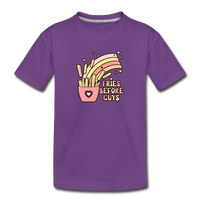 Fries Before Guys Toddler Premium T-Shirt - purple
