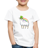 Lucky Llama Toddler Premium T-Shirt - white