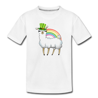 Lucky Llama Toddler Premium T-Shirt - white