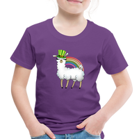 Lucky Llama Toddler Premium T-Shirt - purple