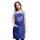 St. Patty's Is Whiskey Business Adjustable Apron - royal blue