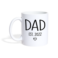 Dad Est 2022 Coffee/Tea Mug - white