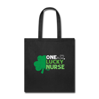 One Lucky Nurse Tote Bag - black
