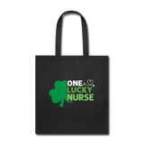 One Lucky Nurse Tote Bag - black