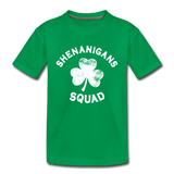 Shenanigans Squad Kids' Premium T-Shirt - kelly green