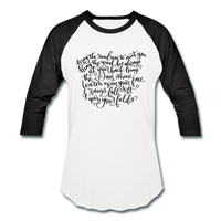 Irish Blessing Baseball T-Shirt - white/black