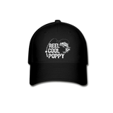 Reel Cool Poppy Baseball Cap - black