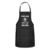 Stand Back Papa Joe Is Grilling Adjustable Apron - black