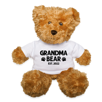Grandma Bear Est 2022 Teddy Bear - white
