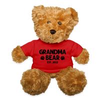 Grandma Bear Est 2022 Teddy Bear - red