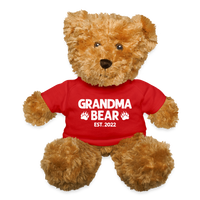 Grandma Bear Est. 2022 Teddy Bear - red