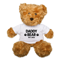 Daddy Bear Est. 2022 Teddy Bear - white