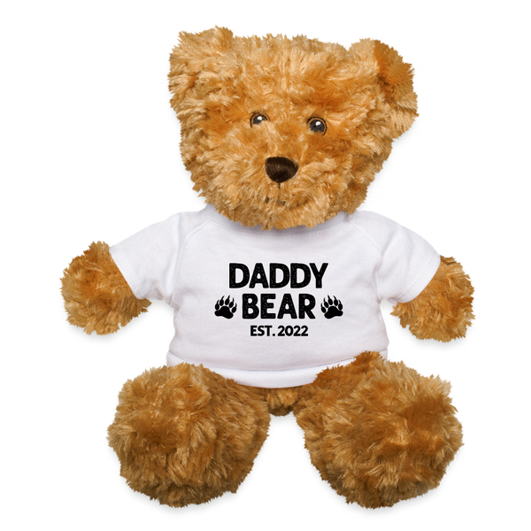 Daddy Bear Est. 2022 Teddy Bear - white