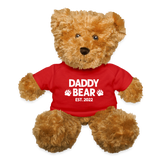 Daddy Bear Est 2022 Teddy Bear - red