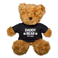 Daddy Bear Est 2022 Teddy Bear - black