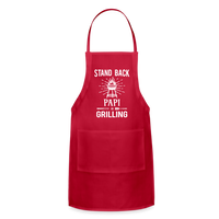 Stand Back Papi Is Grilling Adjustable Apron - red