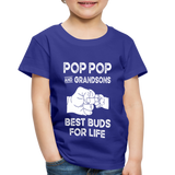 Pop Pop and Grandsons Best Buds for Life Toddler Premium T-Shirt - royal blue
