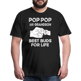 Pop Pop and Grandson Best Buds for Life Men's Premium T-Shirt - black