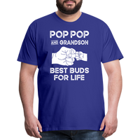 Pop Pop and Grandson Best Buds for Life Men's Premium T-Shirt - royal blue