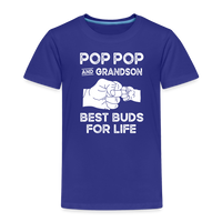 Pop Pop and Grandson Best Buds for Life Toddler Premium T-Shirt - royal blue
