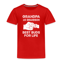 Grandpa and Grandson Best Buds for Life Toddler Premium T-Shirt - red
