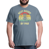 Best Daddy By Par Disc Golf Men's Premium T-Shirt - steel blue