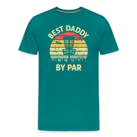 Best Daddy By Par Disc Golf Men's Premium T-Shirt - teal