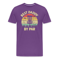 Best Daddy By Par Disc Golf Men's Premium T-Shirt - purple