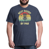 Best Daddy By Par Disc Golf Men's Premium T-Shirt - heather blue