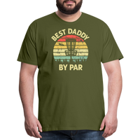 Best Daddy By Par Disc Golf Men's Premium T-Shirt - olive green