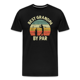 Best Grandpa By Par Men's Premium T-Shirt - black