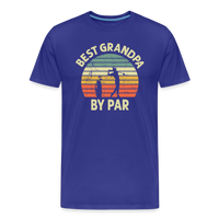 Best Grandpa By Par Men's Premium T-Shirt - royal blue