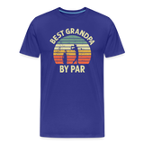 Best Grandpa By Par Men's Premium T-Shirt - royal blue