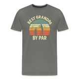 Best Grandpa By Par Men's Premium T-Shirt - asphalt gray